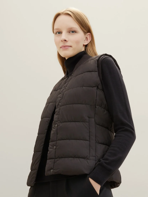 Безрукавка Tom Tailor Lightweight Weste M Чорний 1039268-14482 - зображення 2