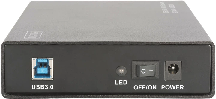 Obudowa zewnętrzna Digitus dla SSD/HDD 3.5" SATA III USB 3.0 Czarny (DA-71106) - obraz 3