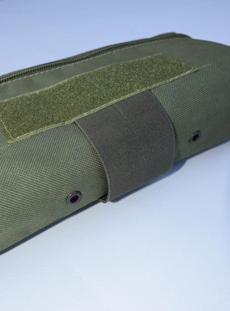 Напашник прямокутний сумка, підсумок напашник тактичний утилітарний з кріпленням до плитоноски на велкро Олива - зображення 2