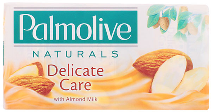 Mydło Palmolive Naturals Delicate Care With Almond Milk w kostce 3 x 90 g (8714789698953) - obraz 1