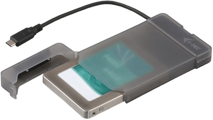 Obudowa zewnętrzna I-Tec MySafe do HDD/SSD 2.5" SATA USB-C Szary (C31MYSAFEU313) - obraz 1