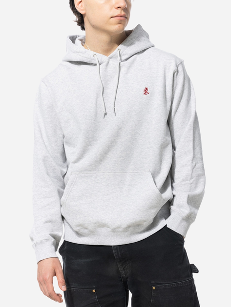 Bluza męska z kapturem Gramicci One Point Hooded Sweatshirt "Ash Heather" G303-FT-ASH-HEATHER XL Szara (195612390899) - obraz 1