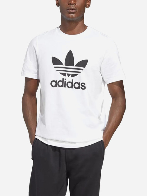 Koszulka męska długa Adidas Adicolor Classics Trefoil Tee IA4816 S Biała (4066745750088) - obraz 1