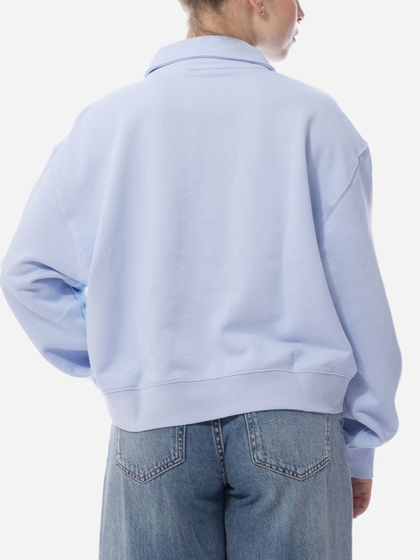 Bluza damska bez kaptura Adidas Collar Sweatshirt W "Blue Dawn" IC3074 M Błękitna (4066752151137) - obraz 2