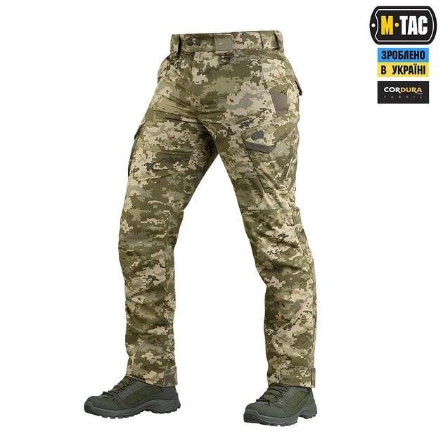 M-tac комплект штани тактичні із вставними наколінниками піксель кофта олива статутні XS - зображення 2