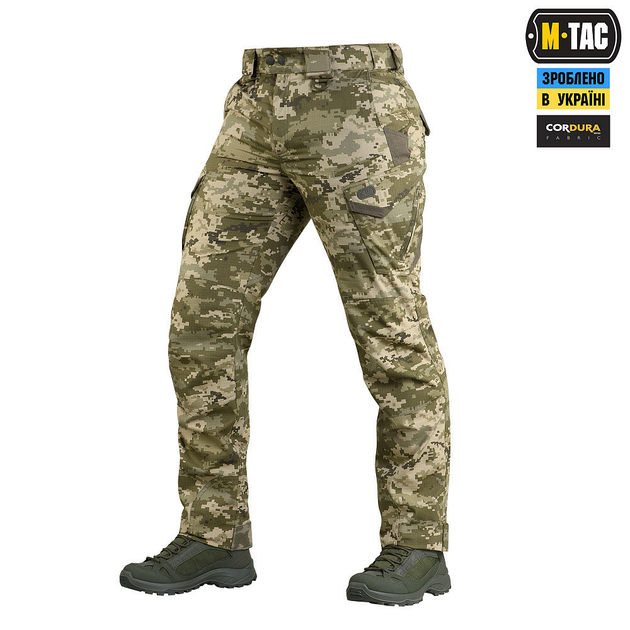 M-tac комплект штани тактичні із вставними наколінниками піксель кофта олива статутні L - зображення 2