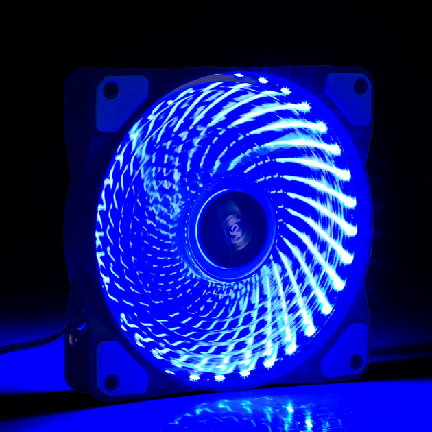 Вентилятор AKYGA MOLEX 33 LED Blue (AW-12E-BL) - зображення 5