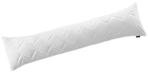 Акція на Подушка для сну та відпочинку IDEIA Nordic Comfort+ 40x140 чохол зі стібкою та блискавкою Біла від Rozetka
