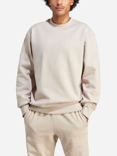 Bluza bez kaptura męska oversize Adidas Adicolor Contempo Crew Sweatshirt IM2115 XL Beżowa (4066763844103) - obraz 1