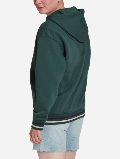 Bluza damska z kapturem oversize Adidas Anniversary Hoodie W "Mineral Green" IA8316 34.5 Zielona (4066749669997) - obraz 2