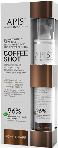 Біоревіталізувальна сироватка Apis Coffee Shot для шкіри навколо очей 10 мл (5901810008635) - зображення 1