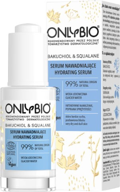 Serum do twarzy OnlyBio Bakuchiol&Squalane Hydrating Serum do cery suchej 30 ml (5902811787390) - obraz 1