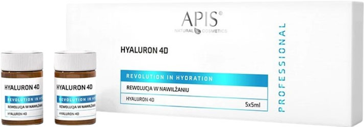 Концентрат для обличчя Apis Ампули Hyaluron 4D 5x5 мл (5901810003685) - зображення 1