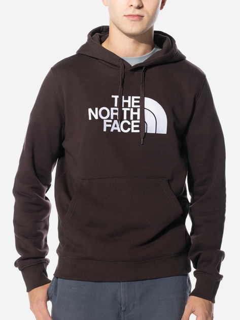 Bluza męska z kapturem oversize The North Face Drew Peak Hoodie "Coal Brown" NF00AHJYI0I S Brązowa (196573596115) - obraz 1