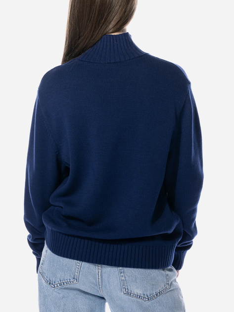 Светр в'язаний зимовий теплий оверсайз жіночий Adidas Premium Essentials Knit Jumper W "Dark Blue" IM3825 S Темно-синий (4066763107734) - зображення 2
