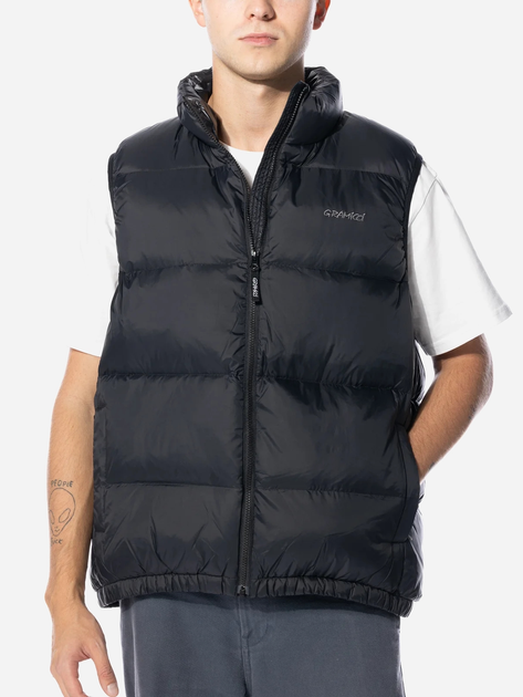 Bezrękawnik męski długi Gramicci Down Puffer Vest "Black" G3FU-J001-BLACK M Czarny (195612538796) - obraz 1