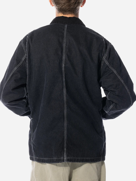 Джинсова куртка чоловіча Carhartt WIP OG Chore Coat "Black" I032703-00E06 M Чорна (4064958723554) - зображення 2