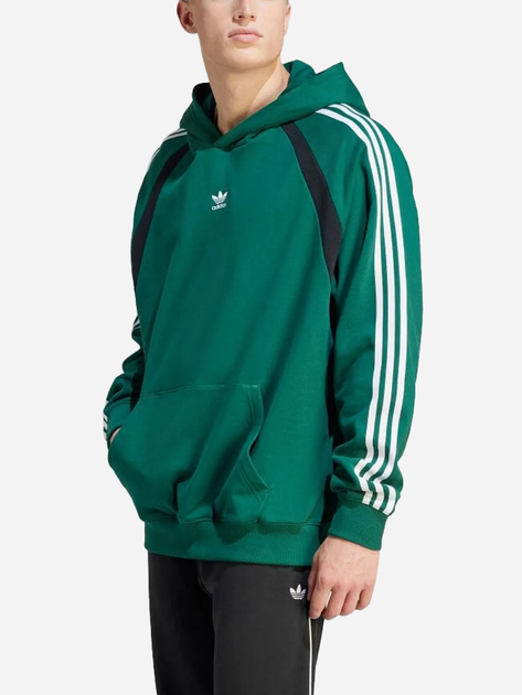 Bluza męska z kapturem oversize Adidas Oversized Hoodie "Collegiate Green" IW3646 XL Zielona (4067886888258) - obraz 1