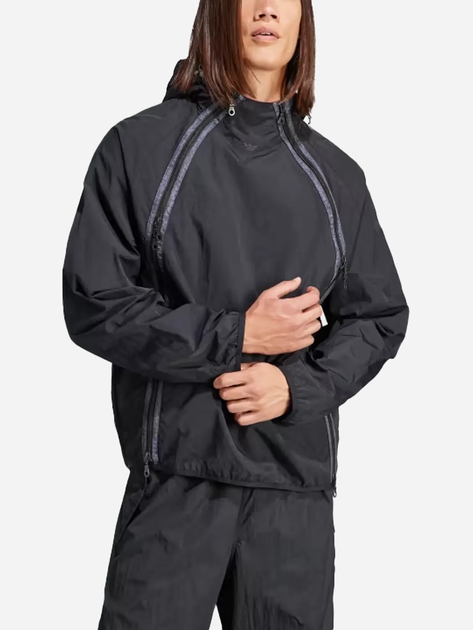 Спортивна вітровка чоловіча Adidas Adventure Double-Zip Windbreaker "Black" IJ0700 L Чорна (4066762714896) - зображення 1