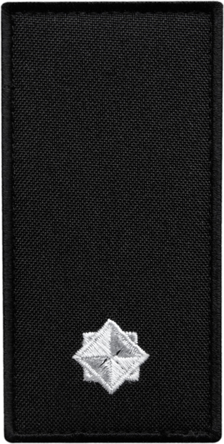 Шеврон нашивка на липучке IDEIA погон звания ГСЧС Младший лейтенант, вышитый патч 5х10 см (2200004309354) - изображение 1