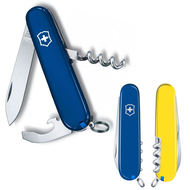 Складаний ніж Victorinox WAITER UKRAINE синьо-жовтий 0.3303.2.8 - зображення 1