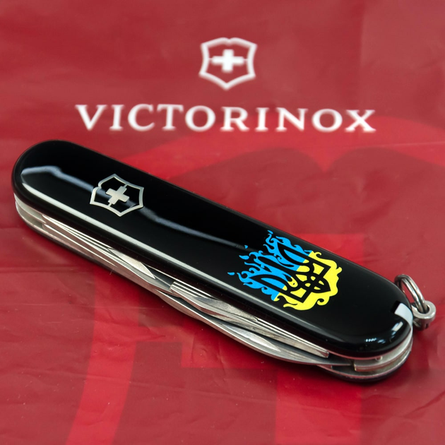 Складной нож Victorinox SPARTAN UKRAINE огненный Трезубец 1.3603.3_T0316u - изображение 2