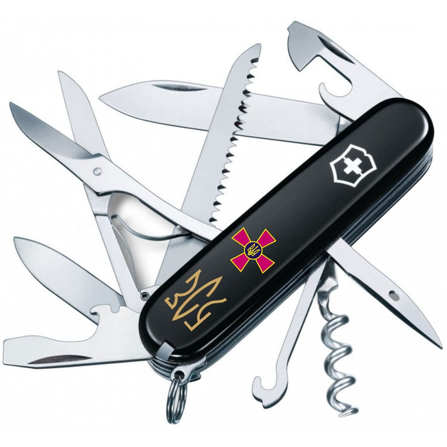 Складаний ніж Victorinox HUNTSMAN ARMY Емблема ЗСУ + Тризуб ЗСУ брон. 1.3713.3.W1015u - зображення 1