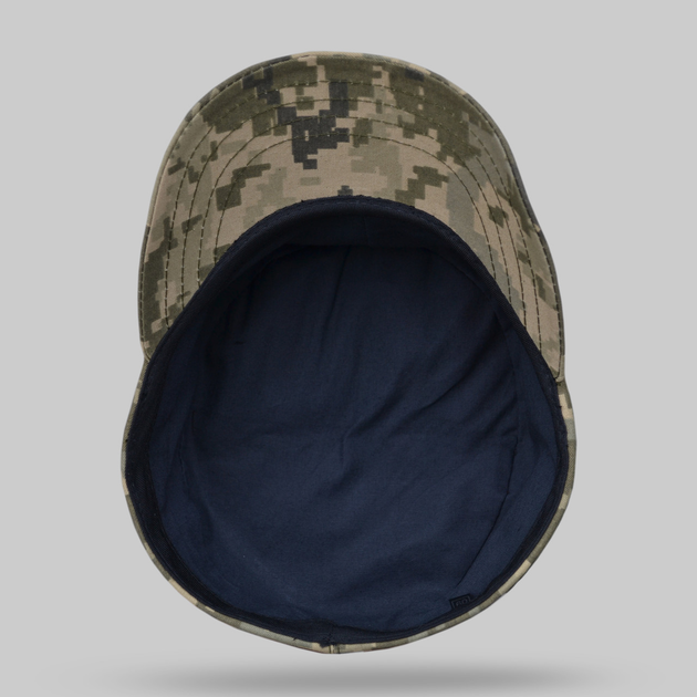 Кепка мазепинка пиксель ВСУ с кокардой, кепка армейская уставная пиксель, кепка ЗСУ 59 - изображение 2