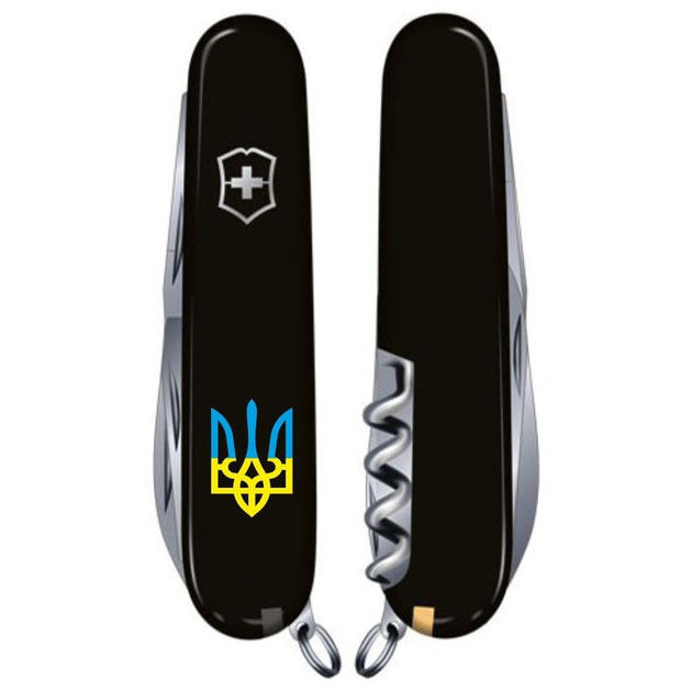Складной нож Victorinox CLIMBER UKRAINE Трезубец сине-желт. 1.3703.3_T0016u - изображение 2
