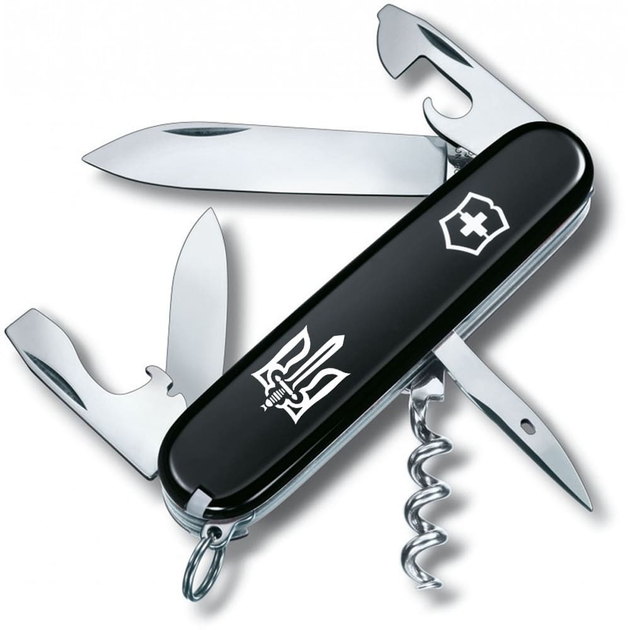 Складаний ніж Victorinox SPARTAN UKRAINE Тризуб ОУН біл. 1.3603.3_T0300u - зображення 1