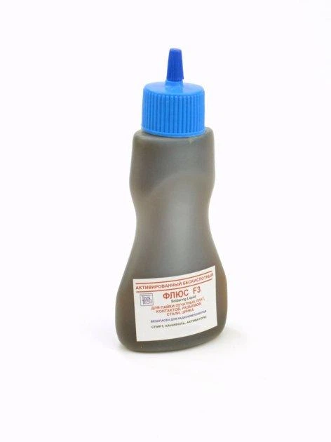 Флюс для пайки F3, флюс для пайки контактов, разъмов, стали, цинка ...