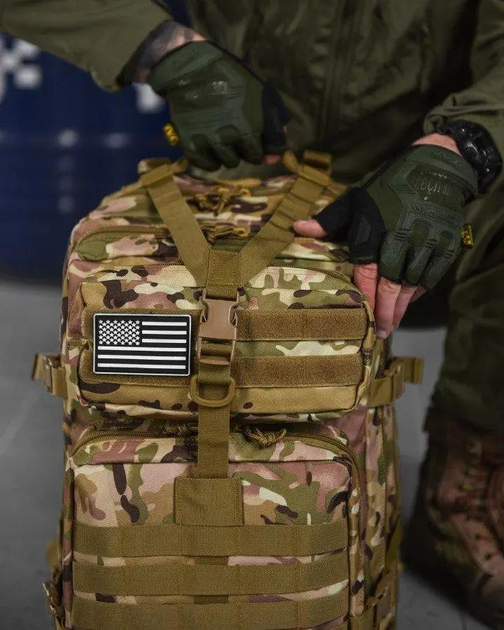 Тактический штурмовой рюкзак U.S.A 45л мультикам (12190) - изображение 2
