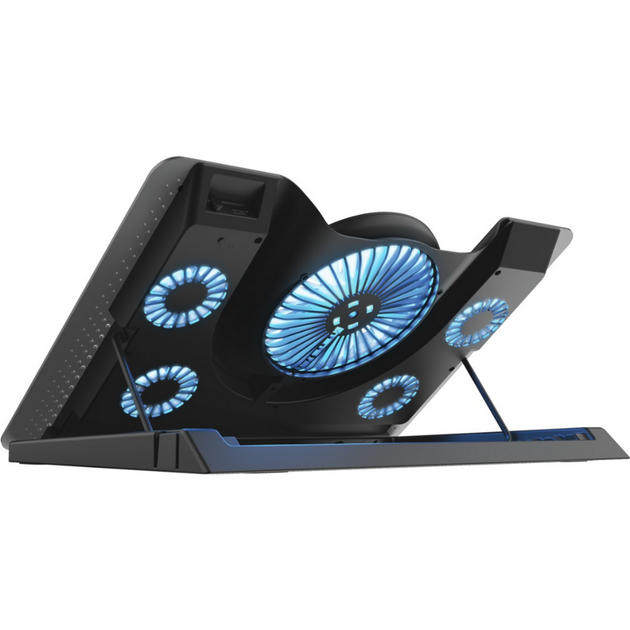 Подставка под ноутбук Trust GXT 1125 Quno Laptop Cooling 23581 с охлаждением Черный - Фото 2 Подставка под ноутбук Trust GXT 1125 Quno Laptop Cooling 23581 с охлаждением Черный - изображение 2