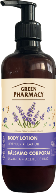 Лосьон для тела Green Pharmacy Лаванда и масло льна 400 мл (4823015945229) - Фото 1 Лосьон для тела Green Pharmacy Лаванда и масло льна 400 мл (4823015945229) - изображение 1