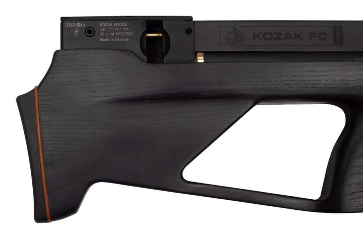 ZBROIA Гвинтівка PCP КОЗАК FC-2 450/230 4,5мм (чорний/чорний) + насос Borner - зображення 2