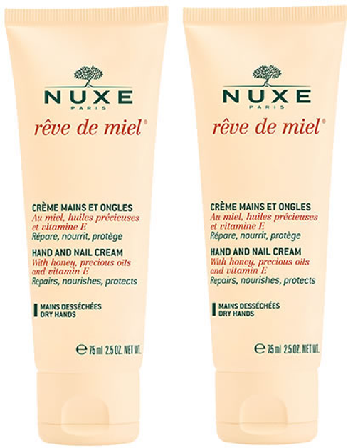 Zestaw kremów do rąk Nuxe Rêve De Miel Hand And Nail Cream 2x50 ml (3264680010798) - obraz 1