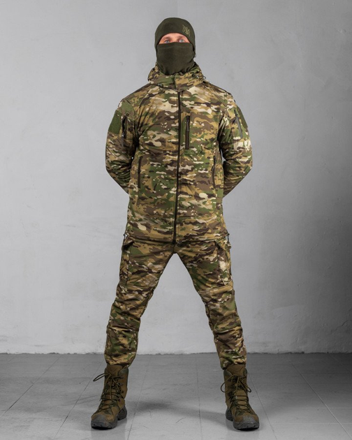 Зимовий тактичний костюм софтшел explorer мультикам (подвійний фліс) Вт6607 XL - зображення 1