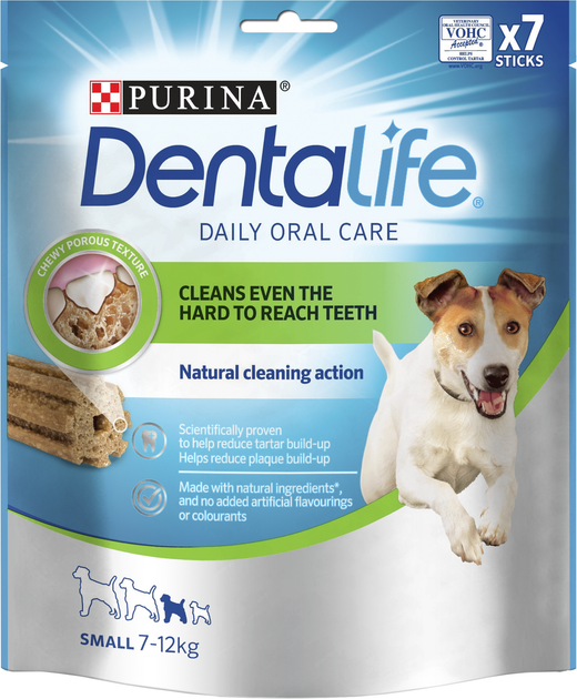 Упаковка ласощі для дорослих собак малих порід DentaLife Medium для підтримки здоров'я порожнини рота 115 г х 6 шт (7613287017253_8445291614567) - зображення 1