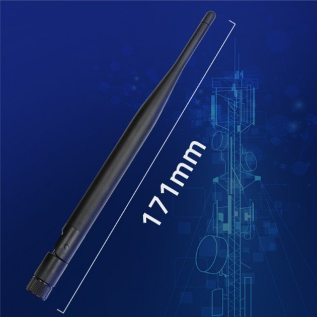 Antena dookólna Qoltec Wi-Fi 2.4/2.5 GHz 5.1/5.8 GHz 5 dBi Czarny - obraz 6