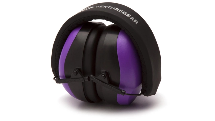 Навушники протишумні захисні Venture Gear VGPM8065C (захист слуху SNR 26 дБ, беруші в комплеті), фіолетові - зображення 2