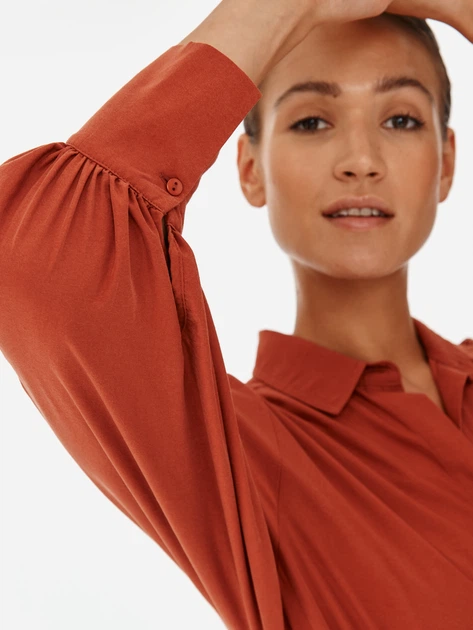 Сорочка жіноча Tatuum Lifko T2119.212 44 Помаранчева (5900380928237) - зображення 7