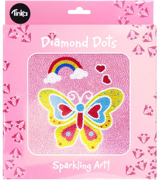 Набір алмазної вишивки Tinka Toys Метелик 18 x 18 см (7073334000445) - зображення 1