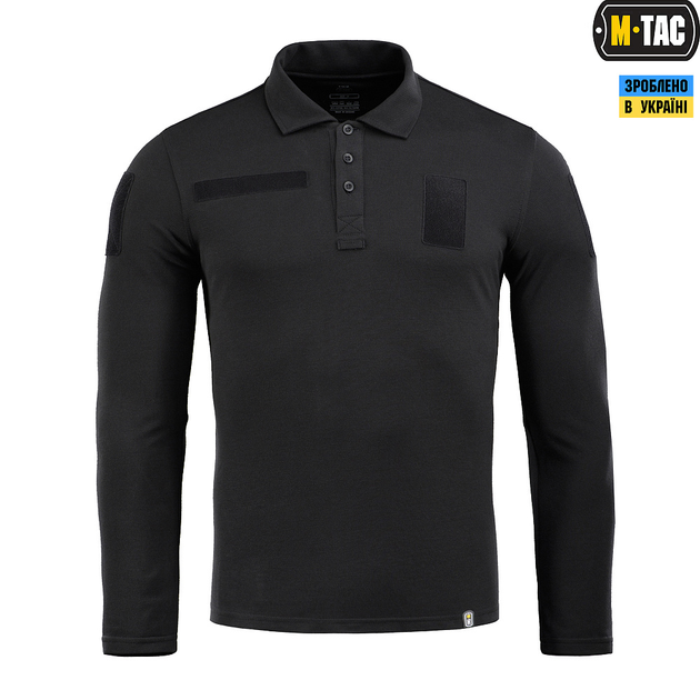 M-Tac поло тактичне довгий рукав 65/35 Black 2XL - зображення 2