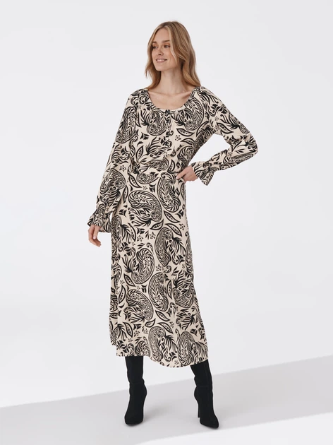 Спідниця міді жіноча Tatuum Sami T2126.384 36 Экрю (5900380964662) - зображення 4