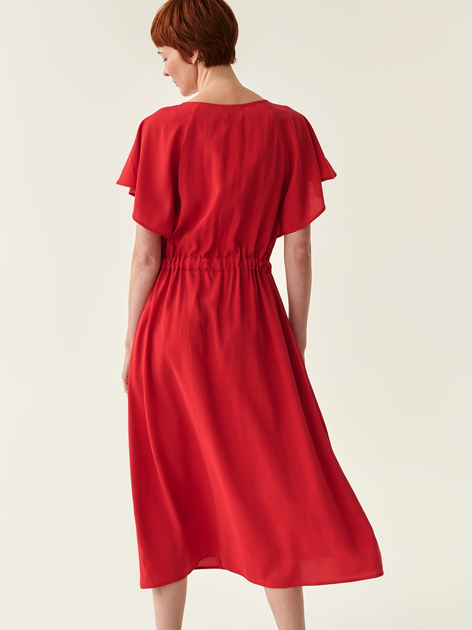Sukienka midi letnia damska Tatuum Osta T2214.192 46 Czerwona (5900142154058) - obraz 2