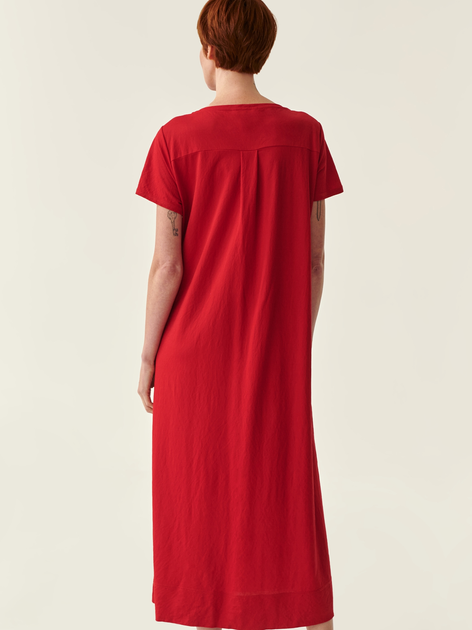 Sukienka T-shirt midi letnia damska Tatuum Gardina T2214.197 S Czerwona (5900142151552) - obraz 2