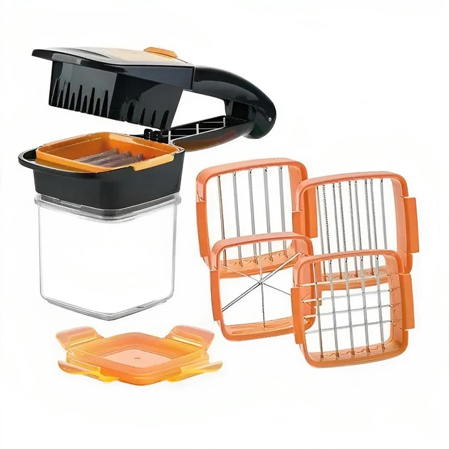 Овощерезка универсальная Nicer Dicer Quick Мультислайсер 5в1 измельчитель - Фото 2 Овощерезка универсальная Nicer Dicer Quick Мультислайсер 5в1 измельчитель - изображение 2
