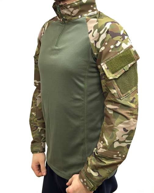Сорочка чоловіча тактична з довгим рукавом для військових та армії ЗСУ, Хакі XXL - зображення 2