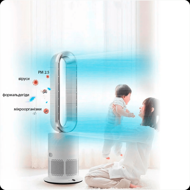 Инновационный воздухоочиститель Doctor101 Locco PRO 3-в-1 с безлопастным вентилятором и обогревателем с пультом ДУ HEPA-11 - изображение 11