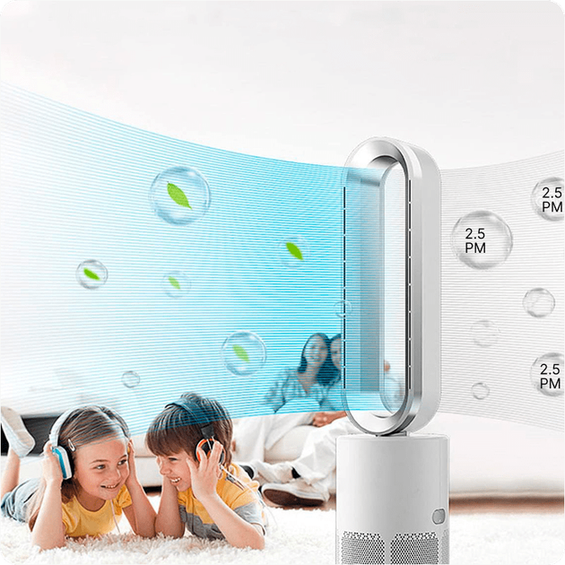Инновационный воздухоочиститель Doctor101 Locco PRO 3-в-1 с безлопастным вентилятором и обогревателем с пультом ДУ HEPA-11 - изображение 12